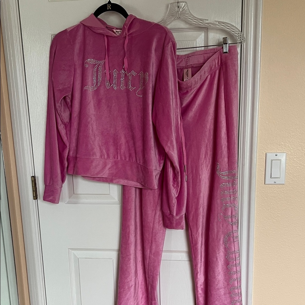 Juicy Couture Pink Velour Sweatsuit